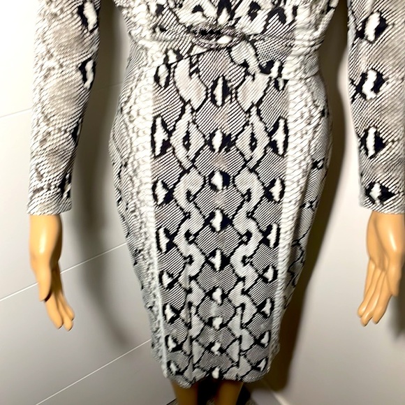 Roberto Cavalli Python Print Cocktail Dress Sz 42. True to Sz Medium. Like new - Picture 15 of 16